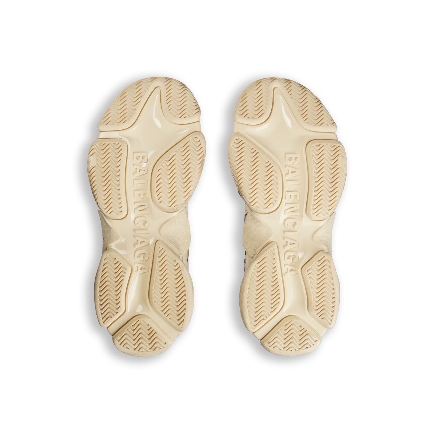 WOMEN'S TRIPLE S SNEAKER DIY METAL IN WHITE/RED/BLACK