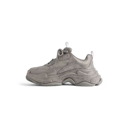 WOMEN'S TRIPLE S SNEAKER WITH RHINESTONES IN DARK GREY