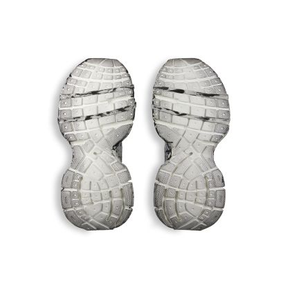 WOMEN'S 3XL EXTREME GRAFFITI SNEAKER IN WHITE/BLACK