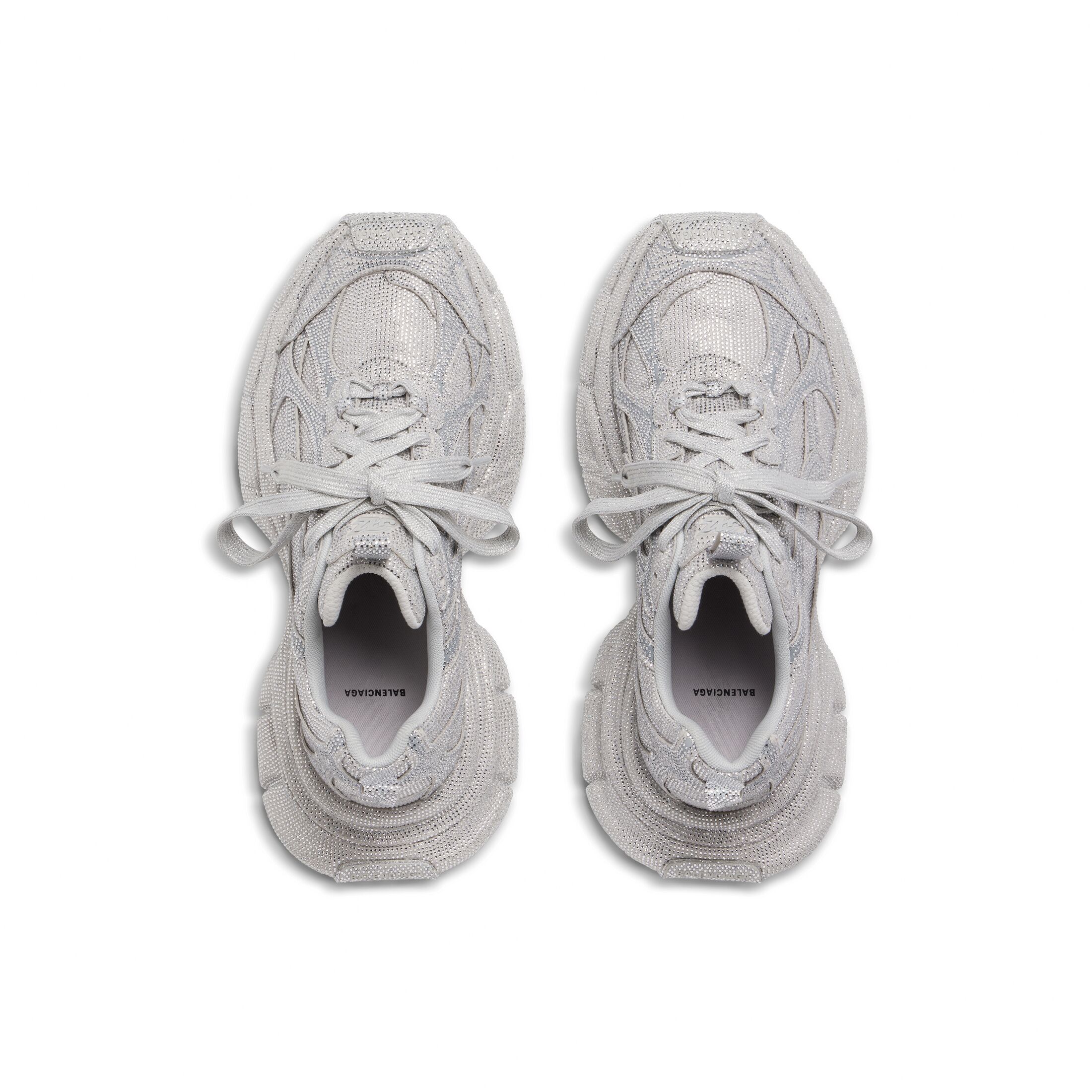 WOMEN'S 3XL SNEAKER WITH RHINESTONES IN LIGHT GREY