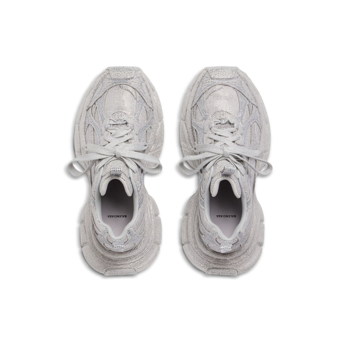 WOMEN'S 3XL SNEAKER WITH RHINESTONES IN LIGHT GREY