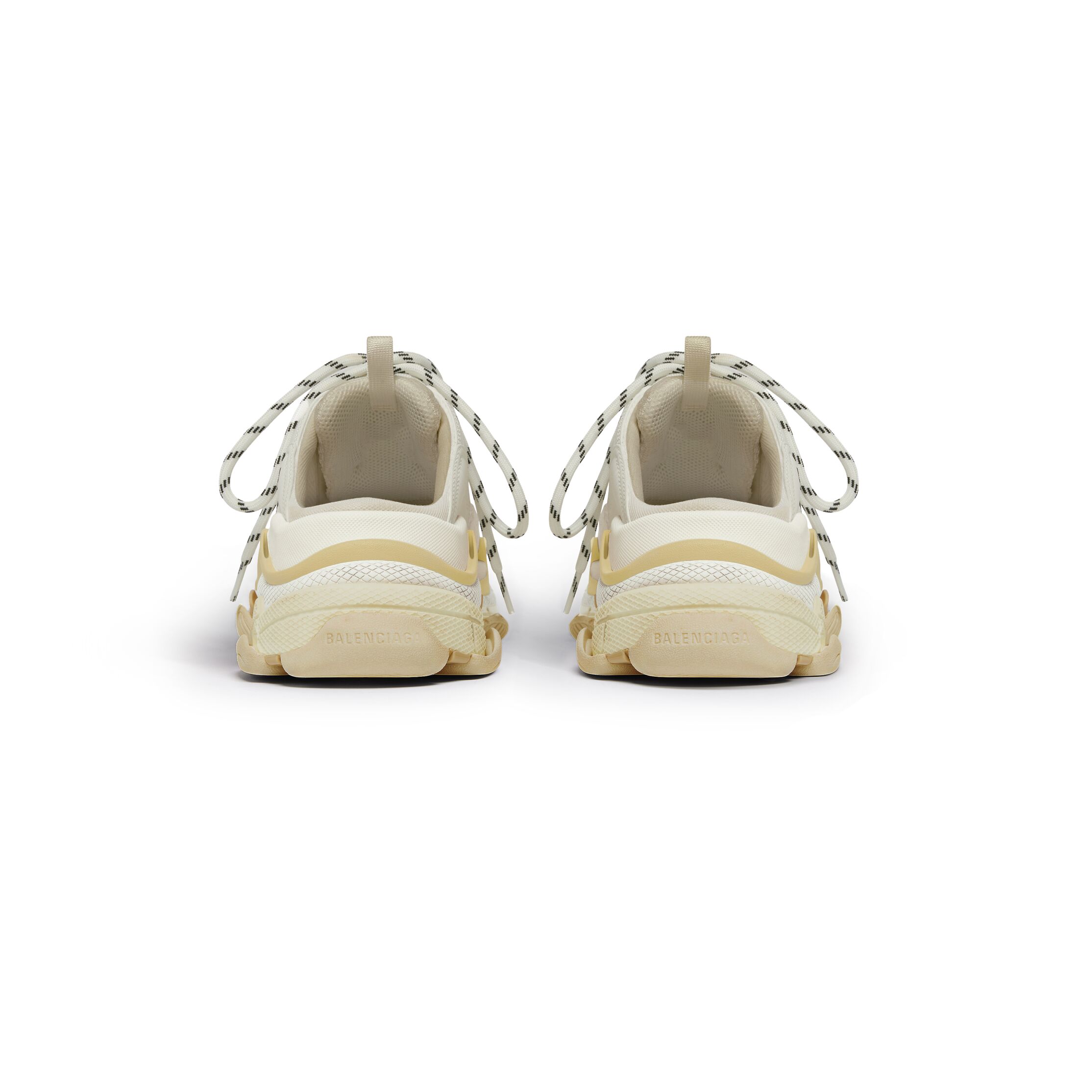 WOMEN'S TRIPLE S MULE IN WHITE