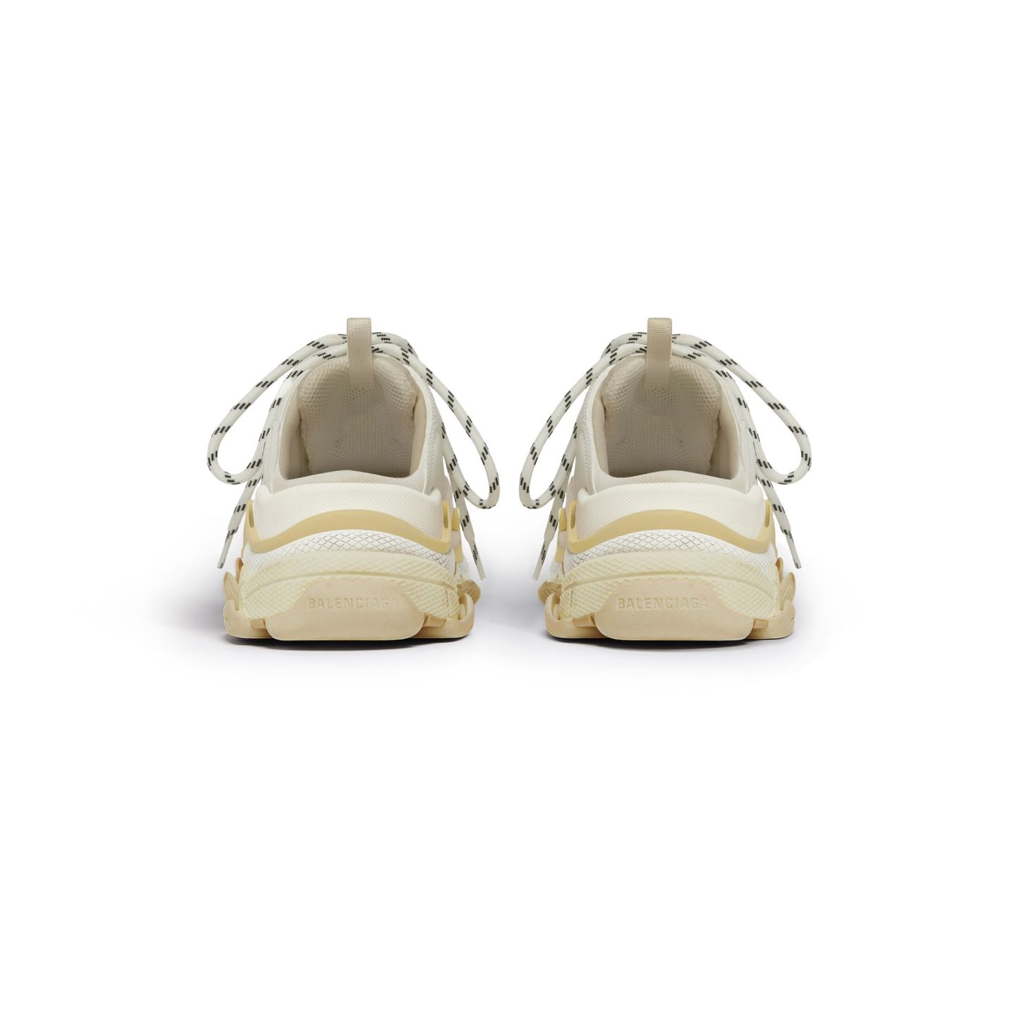 WOMEN'S TRIPLE S MULE IN WHITE