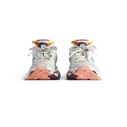 WOMEN'S RUNNER SNEAKER IN WHITE/YELLOW/PINK/BLUE