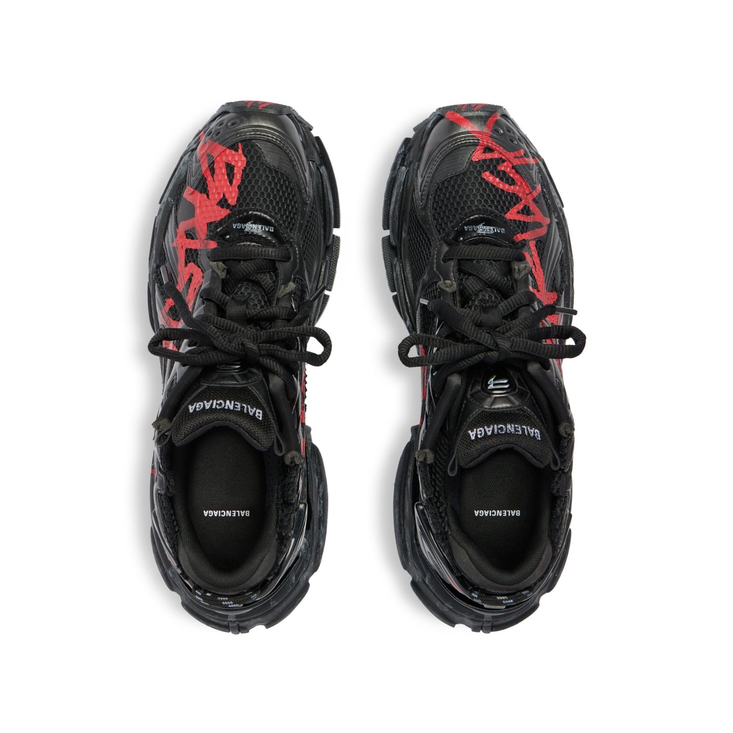 MEN'S RUNNER GRAFFITI SNEAKER IN BLACK