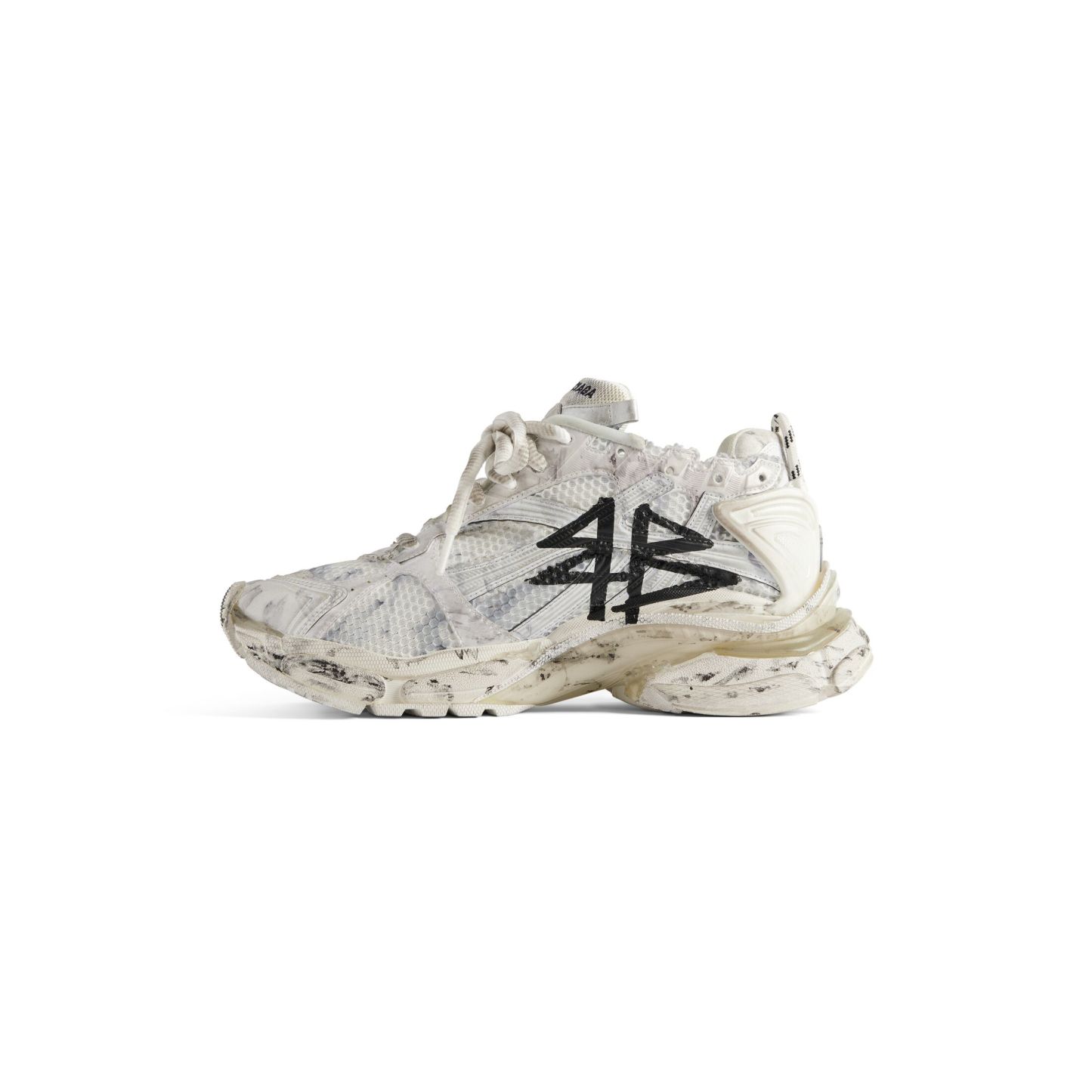 MEN'S RUNNER GRAFFITI SNEAKER IN WHITE