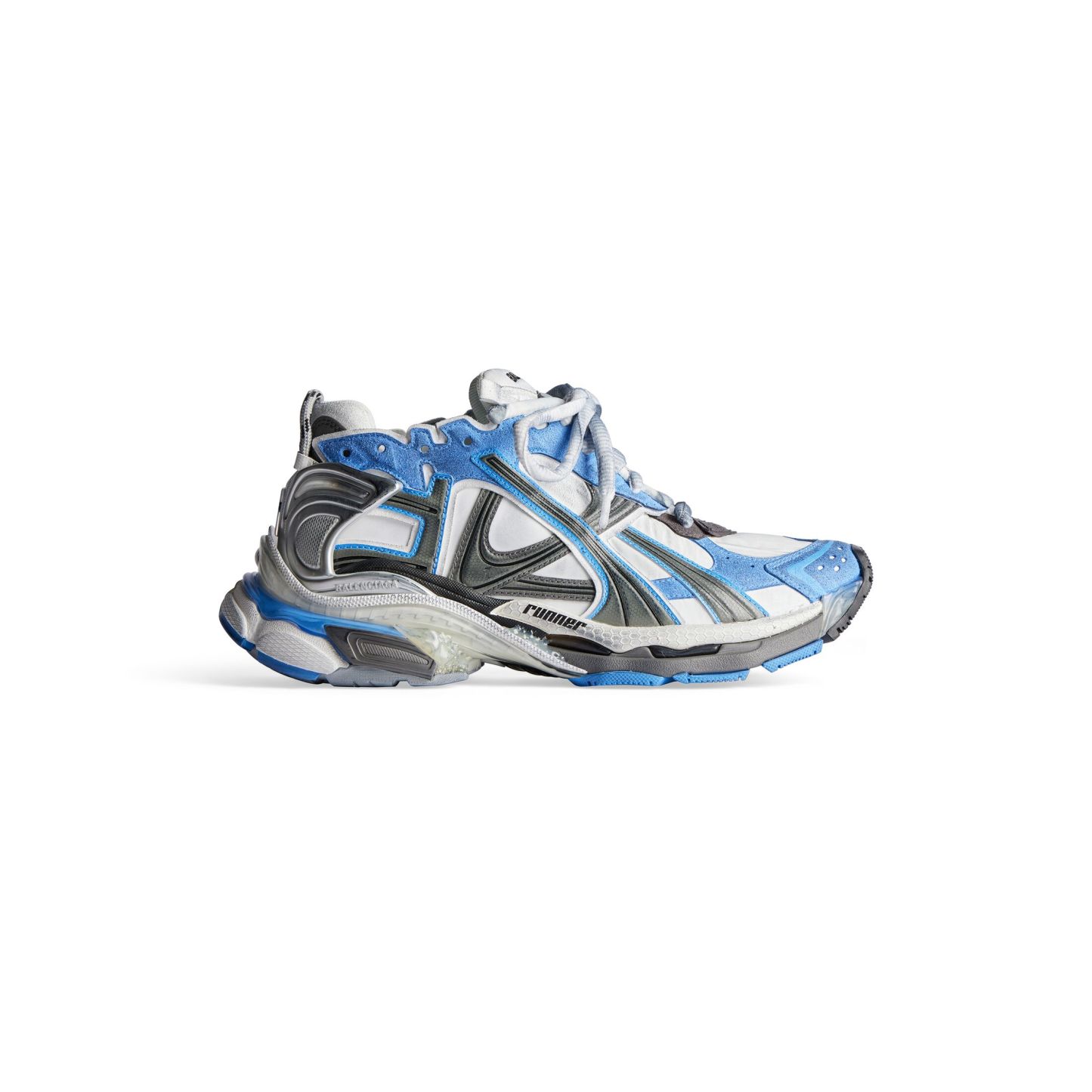 MEN'S RUNNER SNEAKER IN BLUE/WHITE/GREY