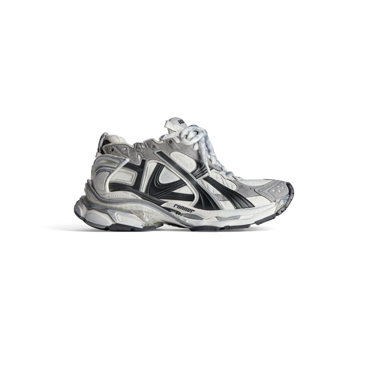 MEN'S RUNNER SNEAKER IN GREY/WHITE/BLACK