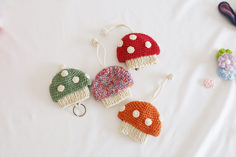 Cartoon Stitch Unisex Pull Type Key Bag Knitting Key Wallets Housekeepers Car Key Holder Case New Keychain Pouch