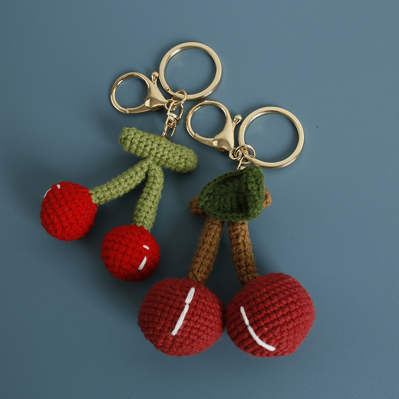 Crochet bag accessories/decoration/hangings/ornaments/Keychain/Key Ring - Smily Flower - Handmade/Kinitted