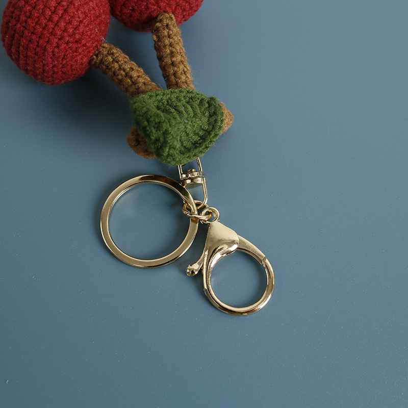 Crochet bag accessories/decoration/hangings/ornaments/Keychain/Key Ring - Smily Flower - Handmade/Kinitted