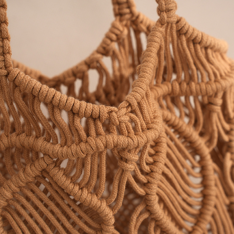 Tote Square Bag Crochet Handle Bag Crochet Bag Boho Bag Shoulder Bag Granny Square Beige Bag Valentine Gift Bag Valentines Gift Her