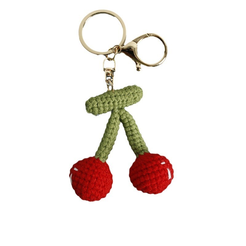 Crochet bag accessories/decoration/hangings/ornaments/Keychain/Key Ring - Smily Flower - Handmade/Kinitted