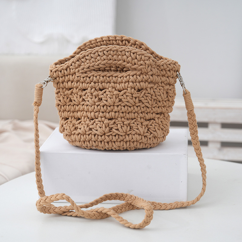 Tote Square Bag Crochet Handle Bag Crochet Bag Boho Bag Shoulder Bag Granny Square Beige Bag Valentine Gift Bag Valentines Gift Her