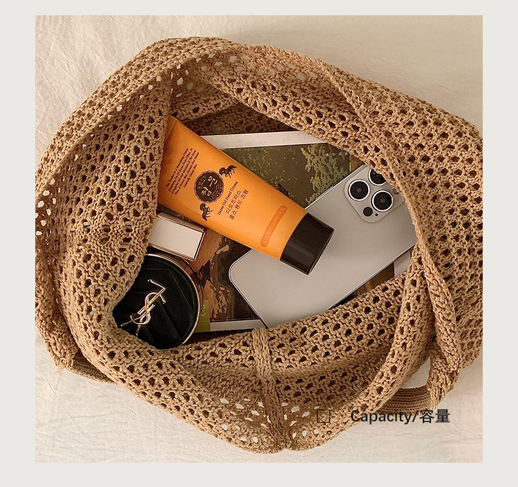 boho macrame market bag reusable macrame shoulder bag for farmers market boho handbag macrame gift vacay bag