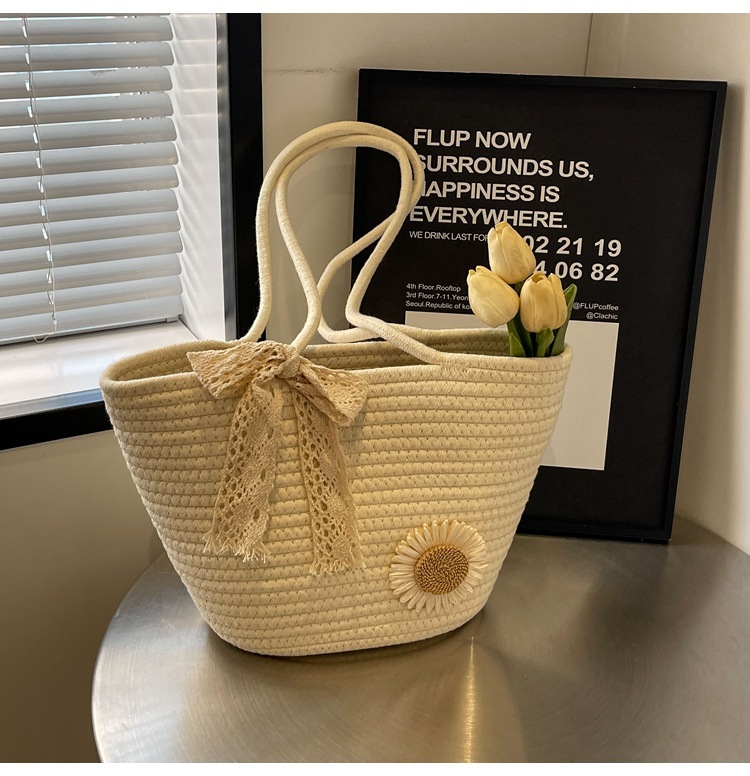 Tote Square Bag Crochet Handle Bag Crochet Bag Boho Bag Shoulder Bag Granny Square Beige Bag Valentine Gift Bag Valentines Gift Her