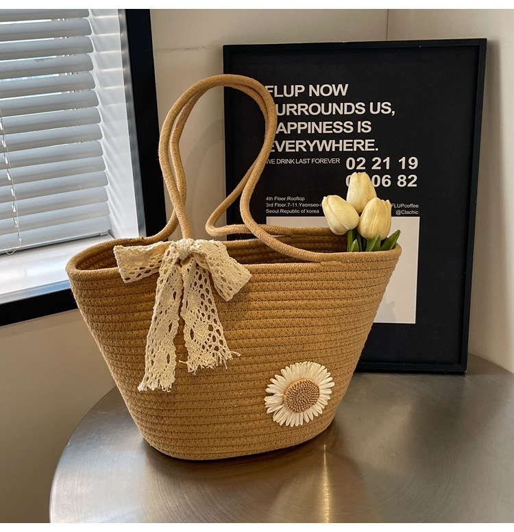 Tote Square Bag Crochet Handle Bag Crochet Bag Boho Bag Shoulder Bag Granny Square Beige Bag Valentine Gift Bag Valentines Gift Her