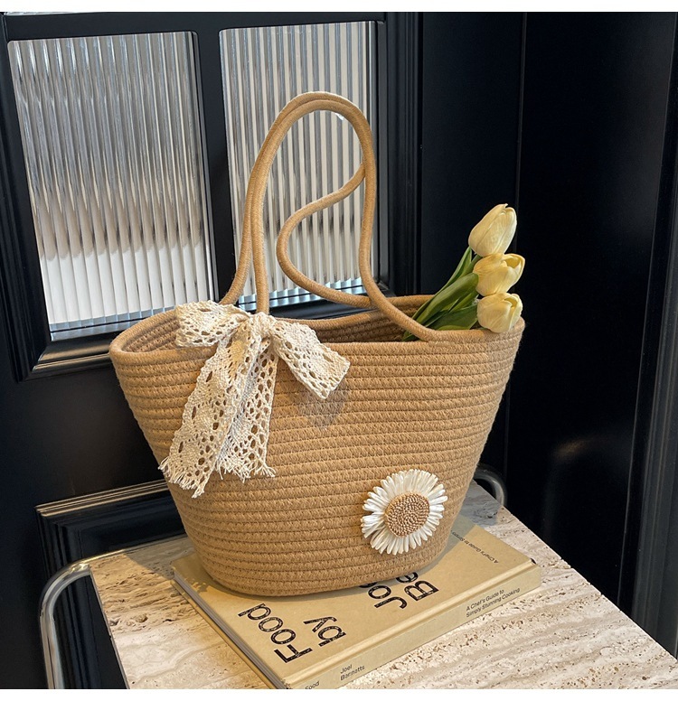 Tote Square Bag Crochet Handle Bag Crochet Bag Boho Bag Shoulder Bag Granny Square Beige Bag Valentine Gift Bag Valentines Gift Her