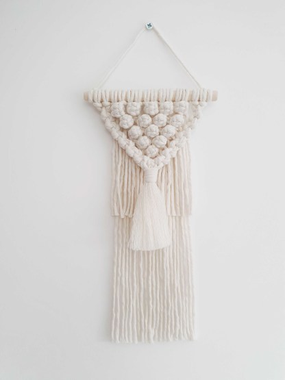 Small macrame wall hanging Boho nursery decoration Home decor 