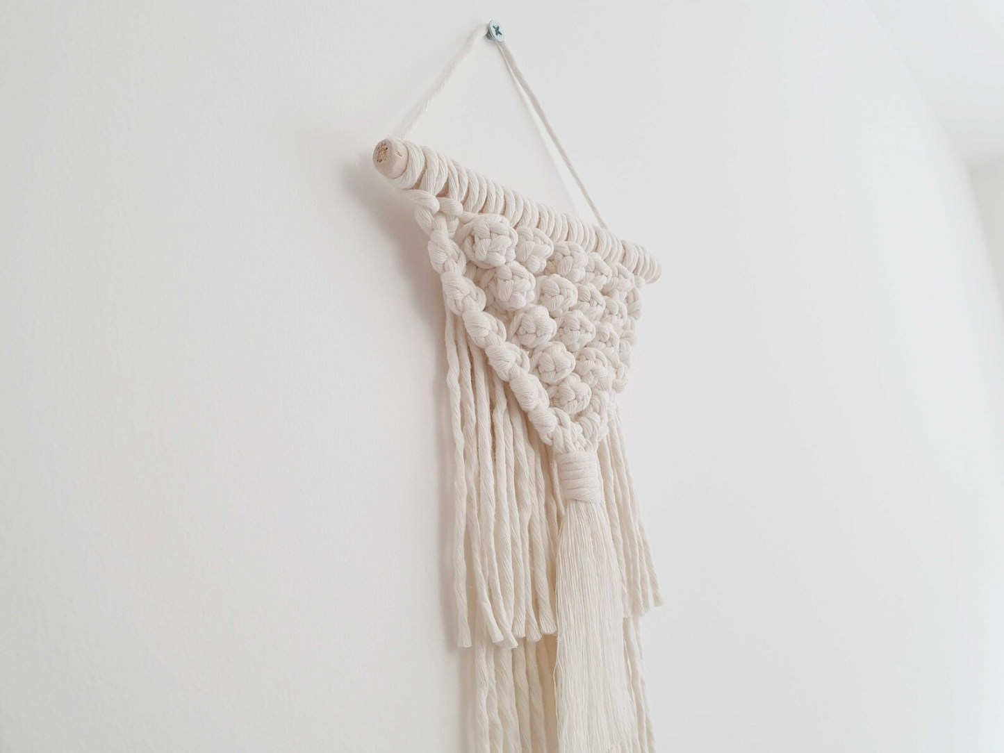 Small macrame wall hanging Boho nursery decoration Home decor 
