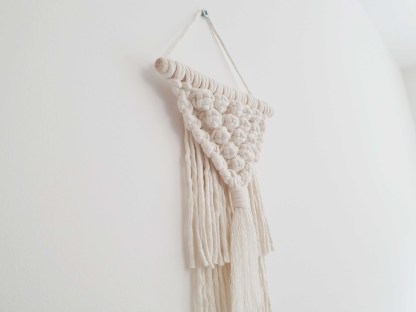 Small macrame wall hanging Boho nursery decoration Home decor 