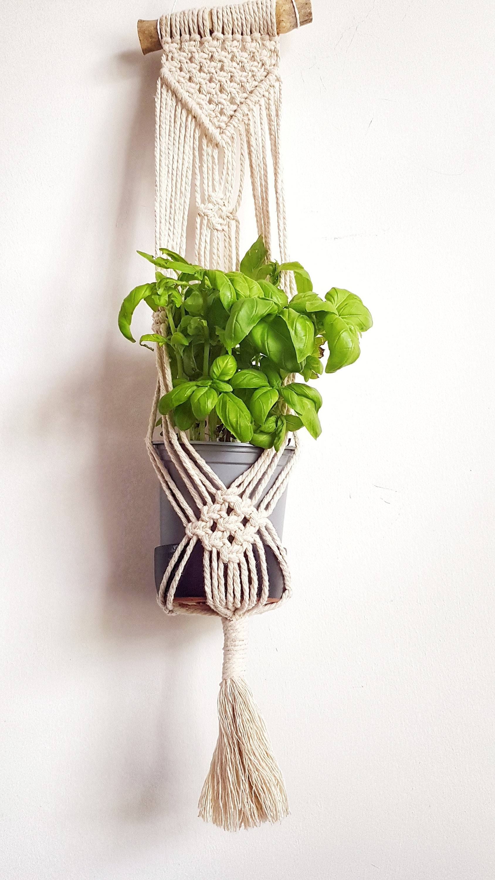 Macrame Plant Hanger,Indoor Hanging Planter,Macrame Plant Holder,Cotto