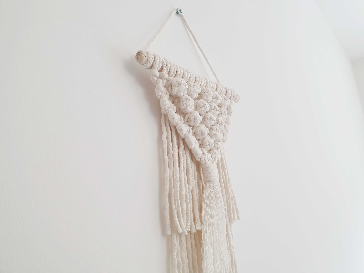 Small macrame wall hanging Boho nursery decoration Home decor 