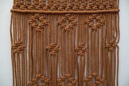 Brown Macrame Wall Hanging, Boho Living Room Decor,Tapestry, Wall Decor, Modern Macrame, Knotted Tapestry,Home Accessories, Home Decor