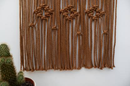 Brown Macrame Wall Hanging, Boho Living Room Decor,Tapestry, Wall Decor, Modern Macrame, Knotted Tapestry,Home Accessories, Home Decor