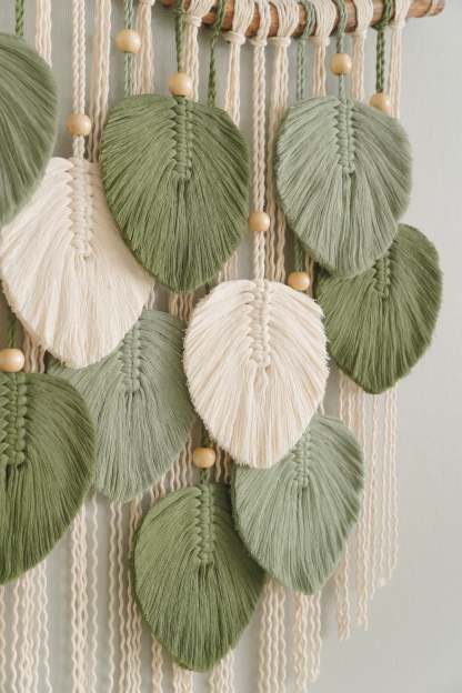 Leaf Wall Hanging For Modern Tropical Home Decor