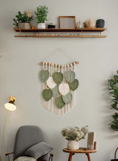 Leaf Wall Hanging For Modern Tropical Home Decor