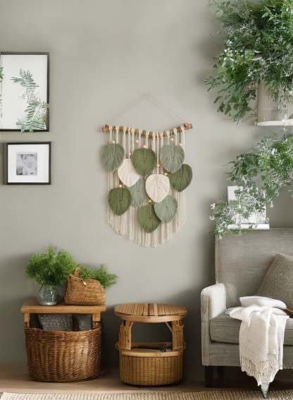 Leaf Wall Hanging For Modern Tropical Home Decor