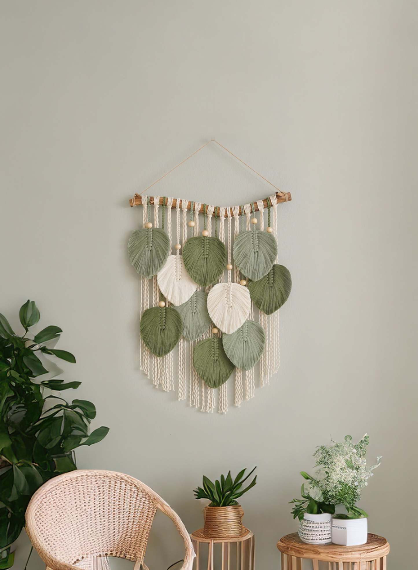 Leaf Wall Hanging For Modern Tropical Home Decor