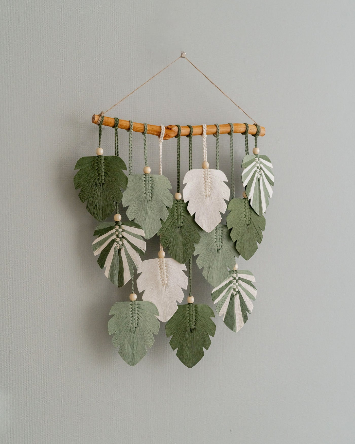 Monstera Leaves Wall Hanging For Farmhouse Wall Art