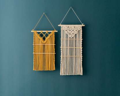 Macrame Earring Holder For Boho And Minimalist Home Decor