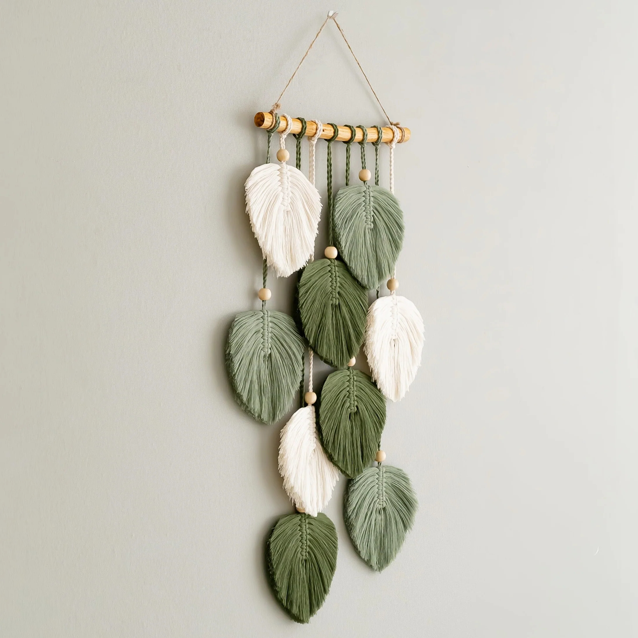 Macrame Wall Bookshelf for Rustic Home Decor