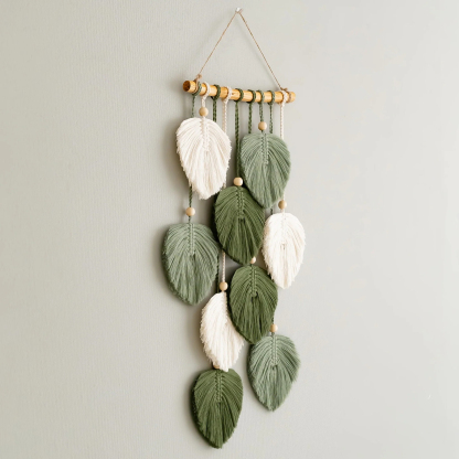 Macrame Wall Bookshelf for Rustic Home Decor