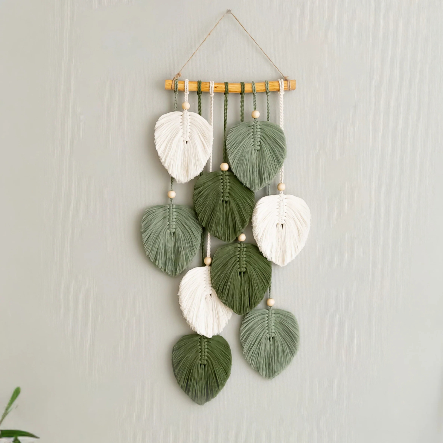 Macrame Wall Bookshelf for Rustic Home Decor