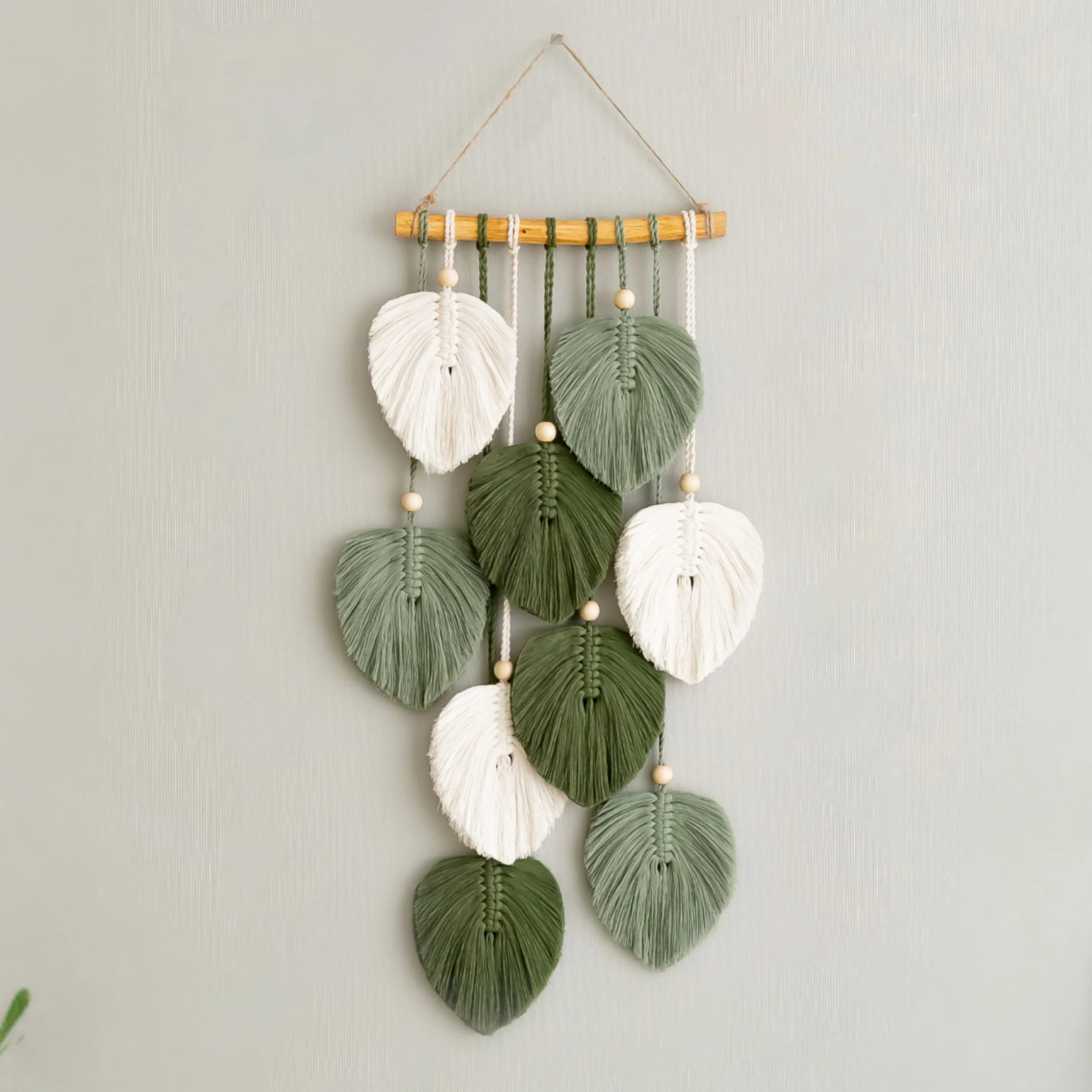 Macrame Wall Bookshelf for Rustic Home Decor