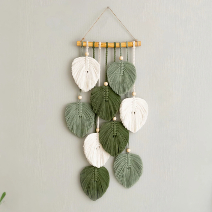 Macrame Wall Bookshelf for Rustic Home Decor
