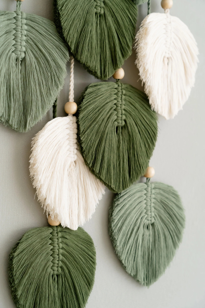 Macrame Wall Bookshelf for Rustic Home Decor
