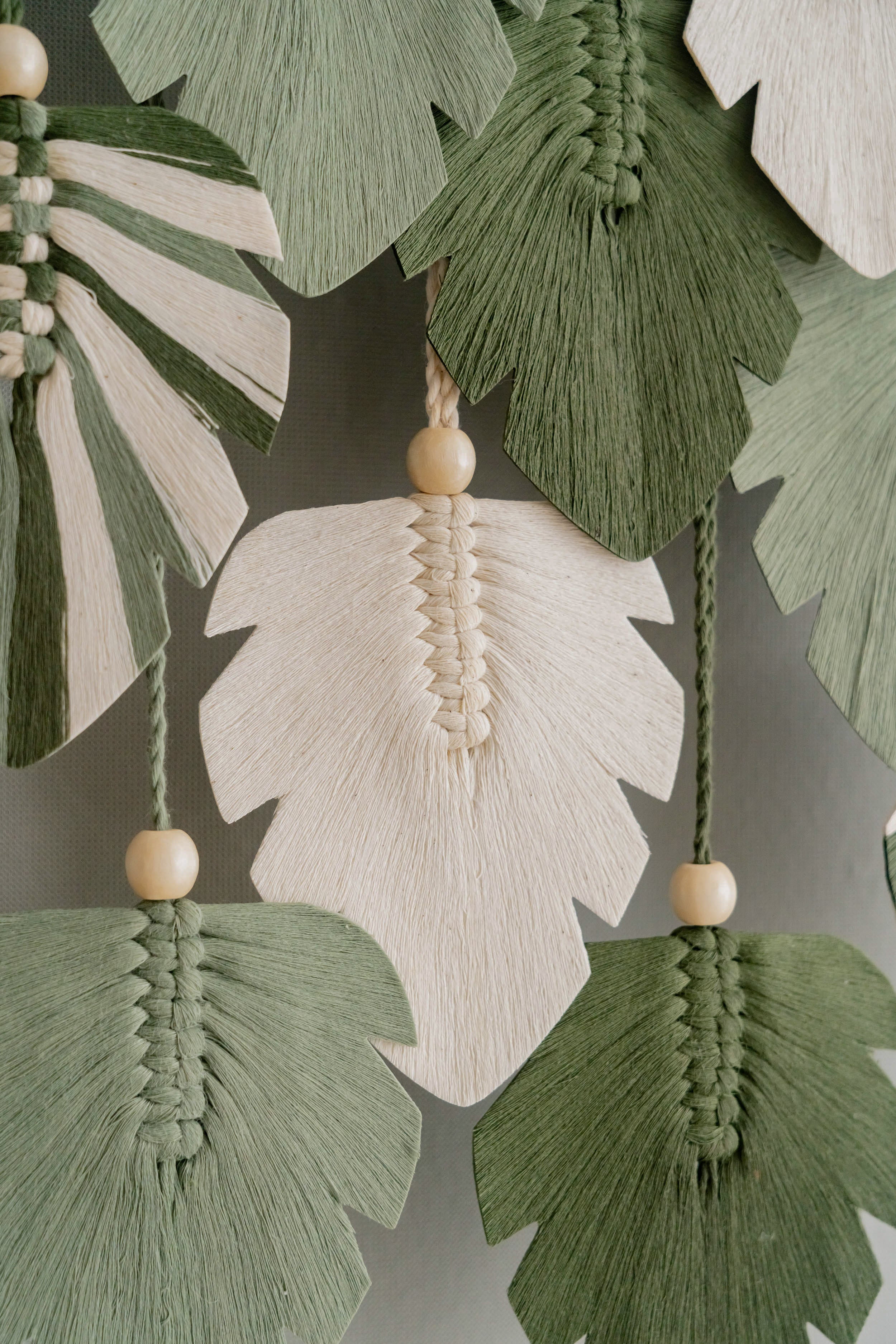 Monstera Leaves Wall Hanging For Farmhouse Wall Art
