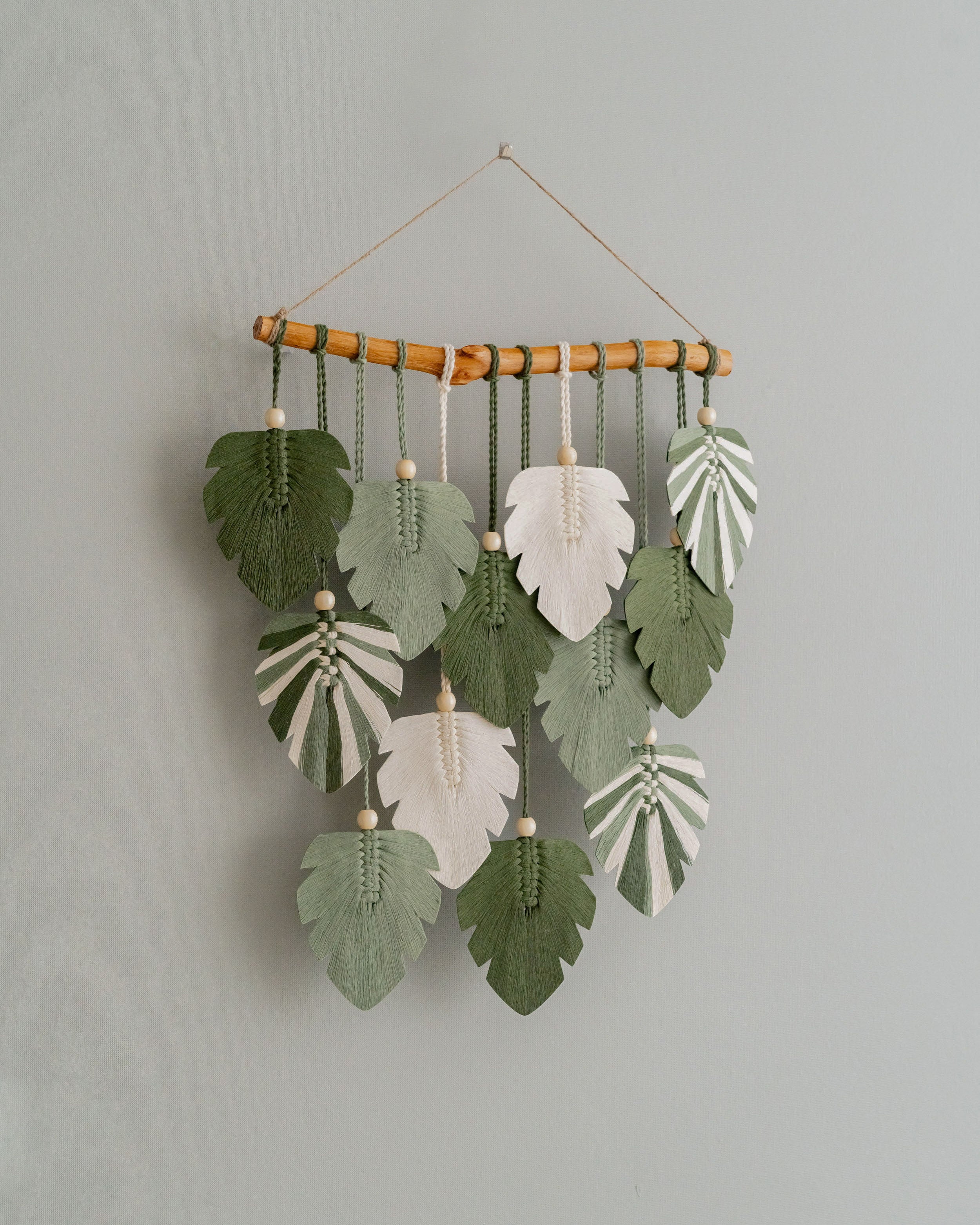 Monstera Leaves Wall Hanging For Farmhouse Wall Art