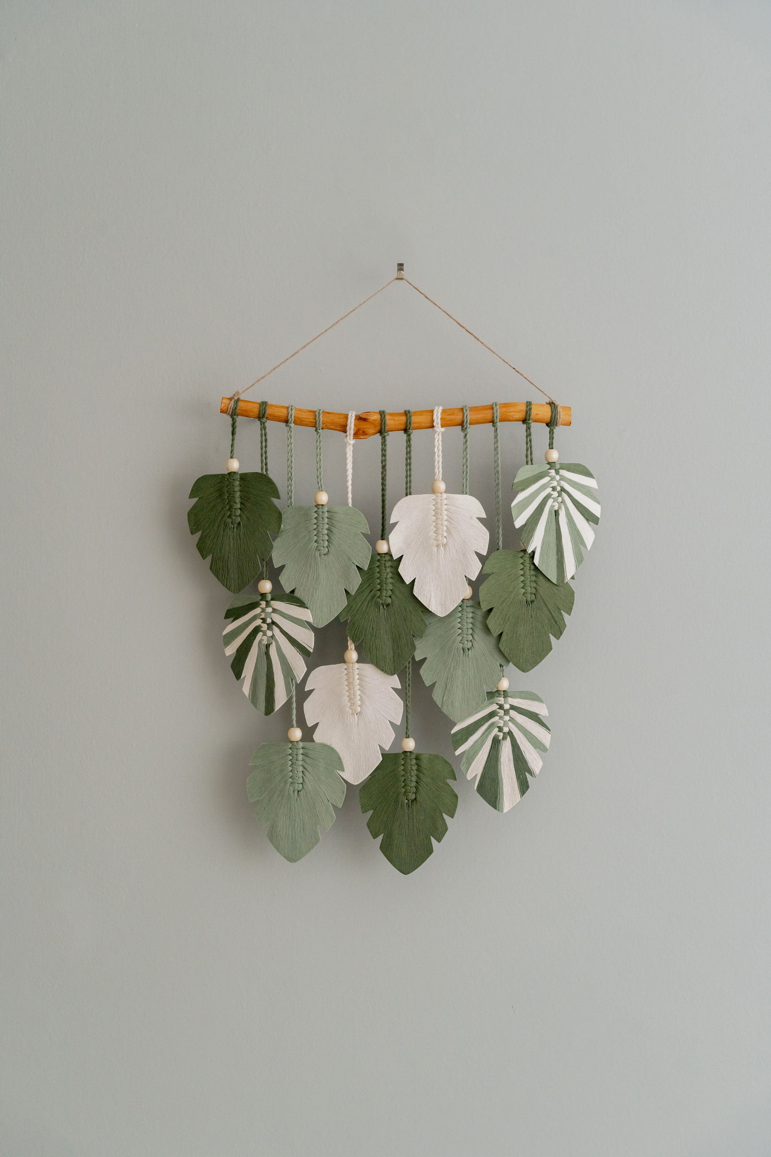 Monstera Leaves Wall Hanging For Farmhouse Wall Art
