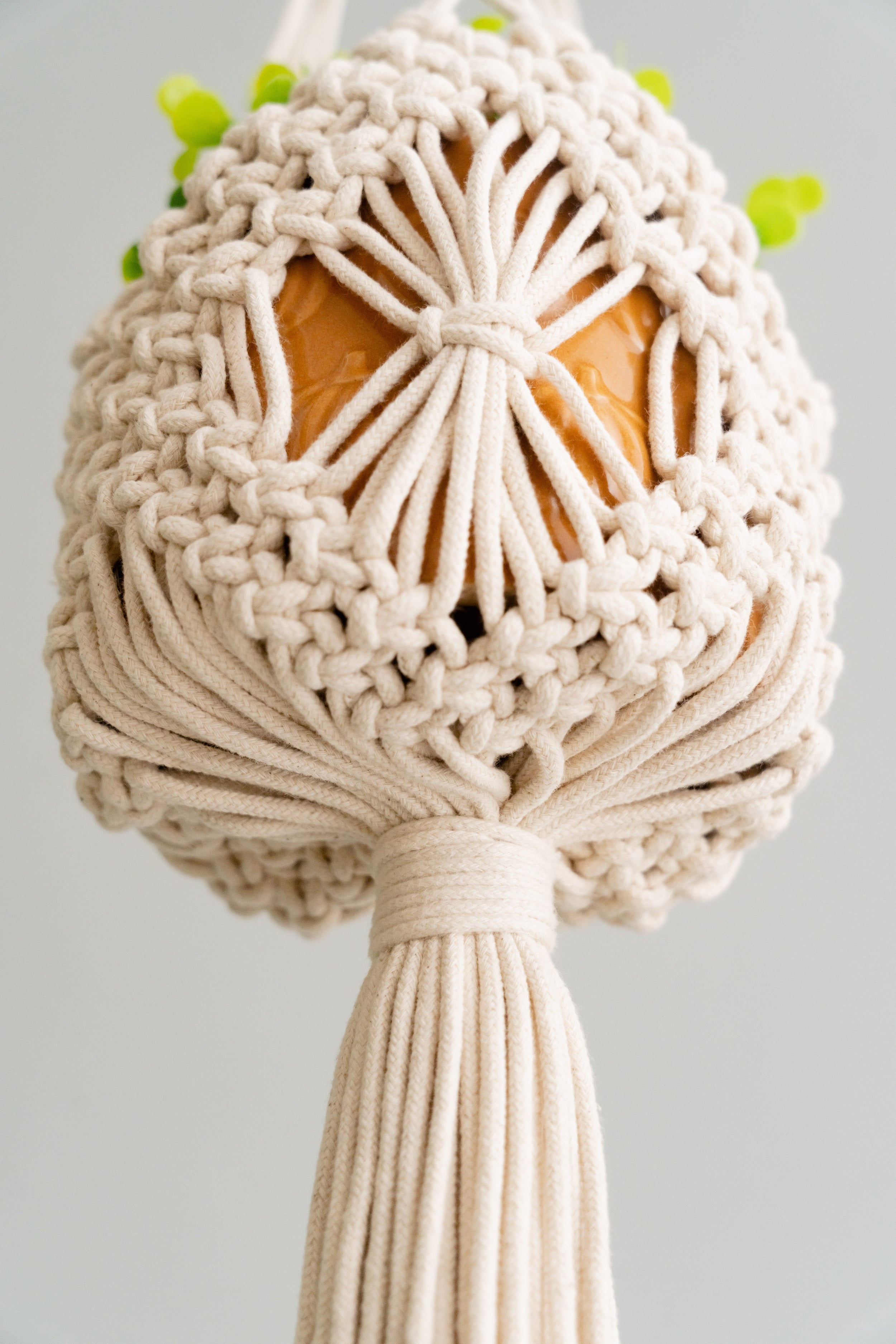 Tassel Macrame Plant Holder For Garden Decor