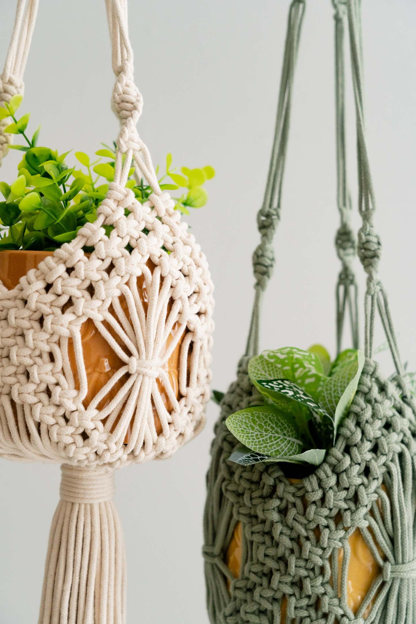 Tassel Macrame Plant Holder For Garden Decor