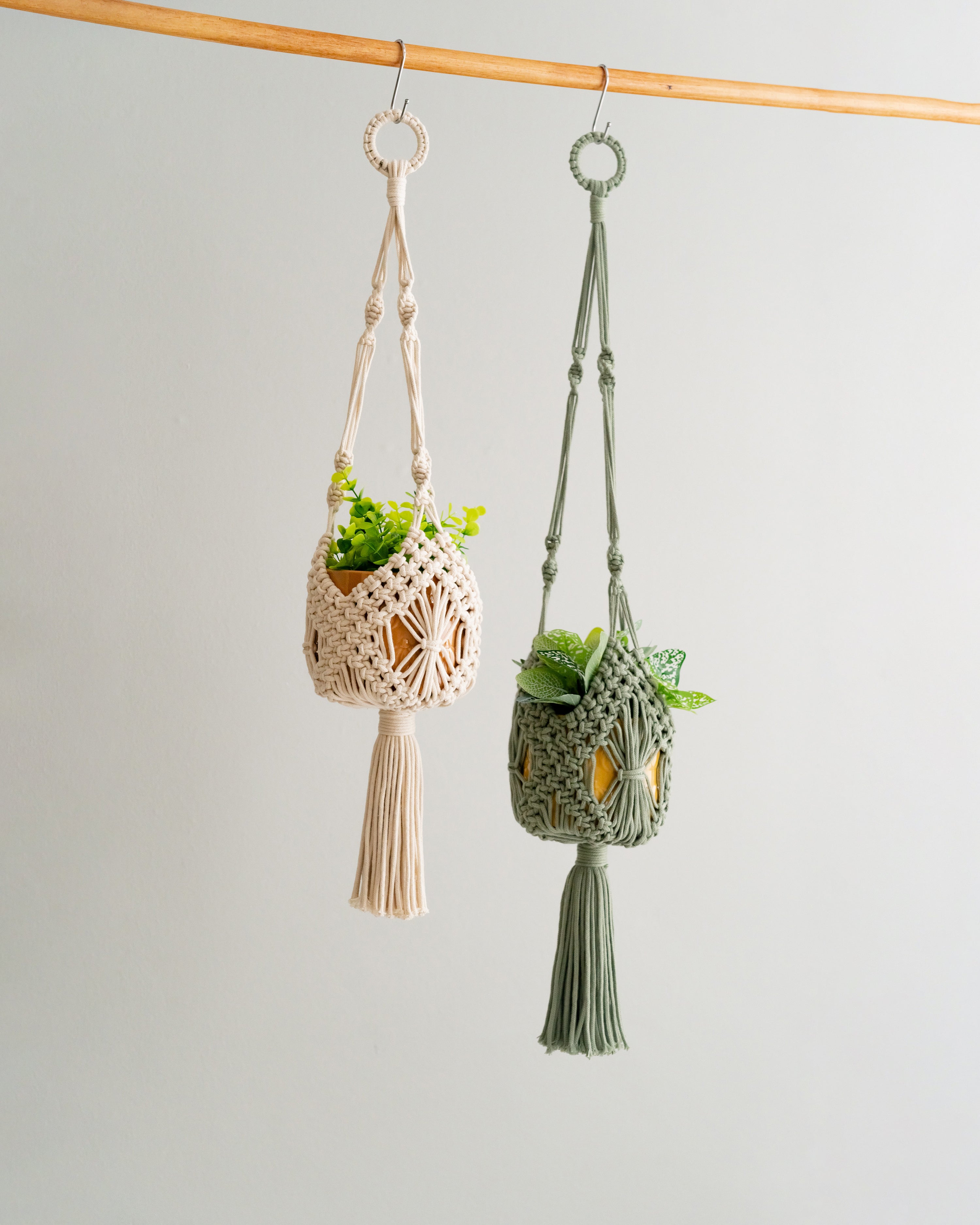 Tassel Macrame Plant Holder For Garden Decor