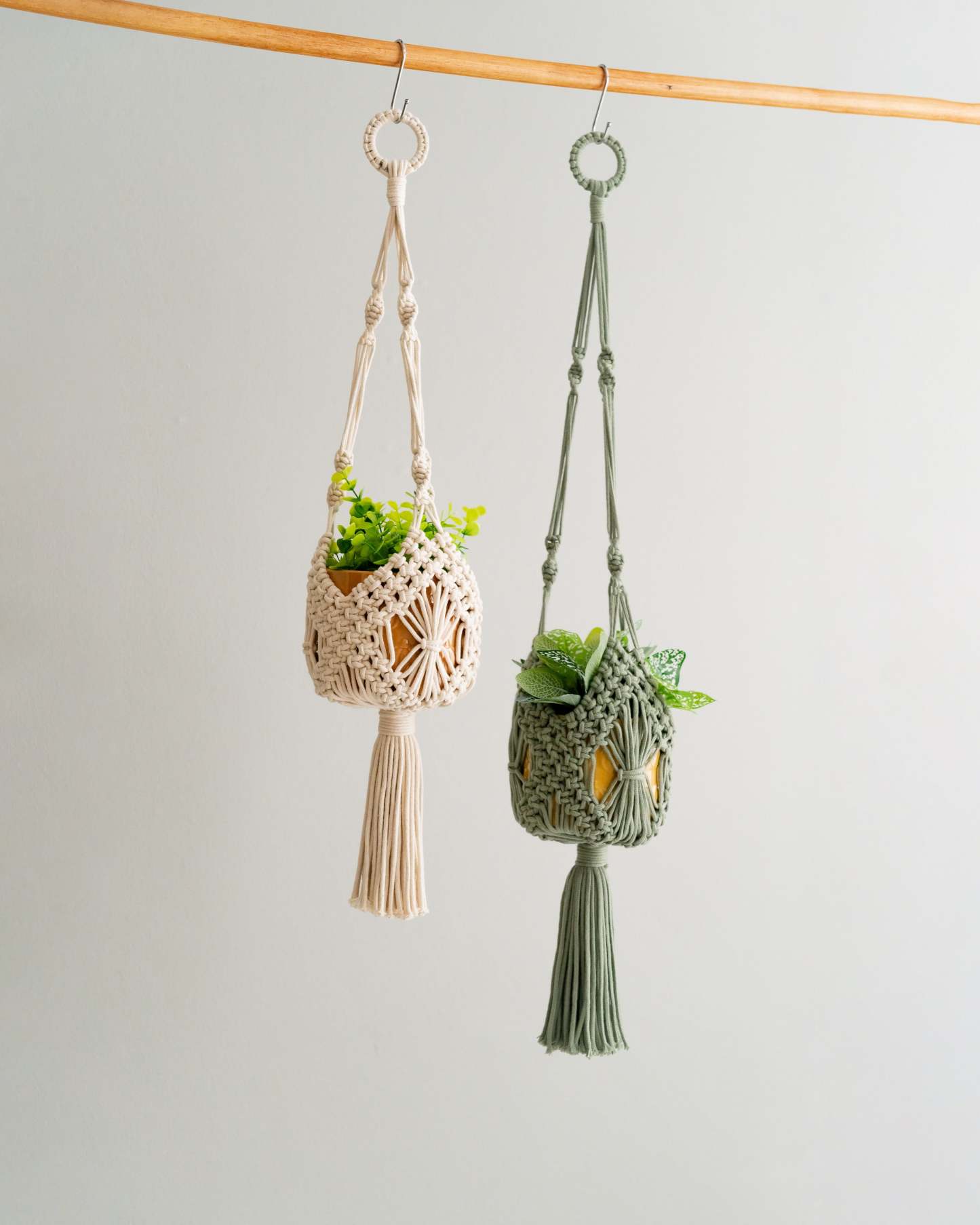 Tassel Macrame Plant Holder For Garden Decor