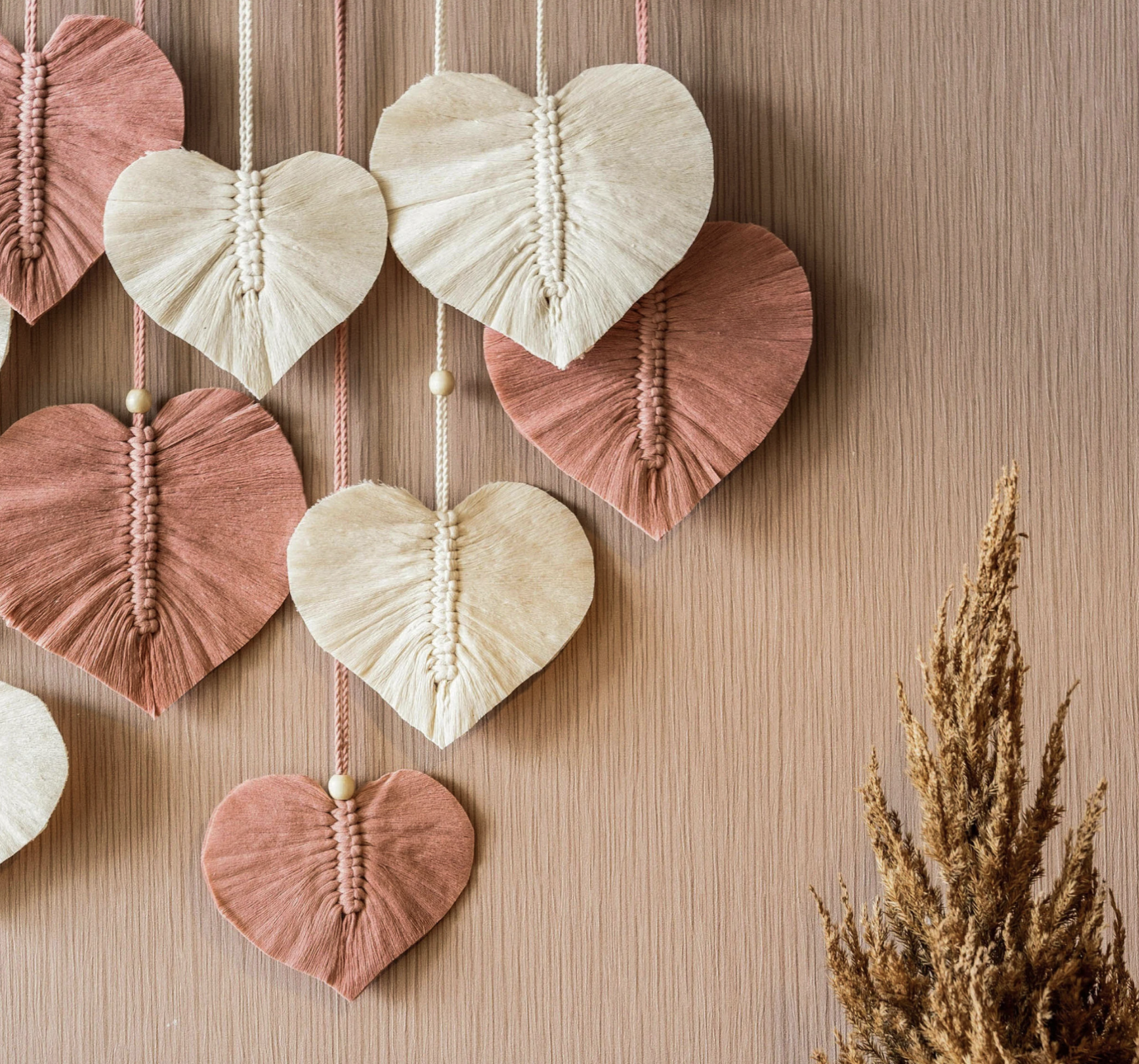 Heart Macrame Wall Hanging, Heart Wall Art, Macrame Leaf Feather, Valentine Decor, Gift For Her, Love Couple Gift, First Mothers Day