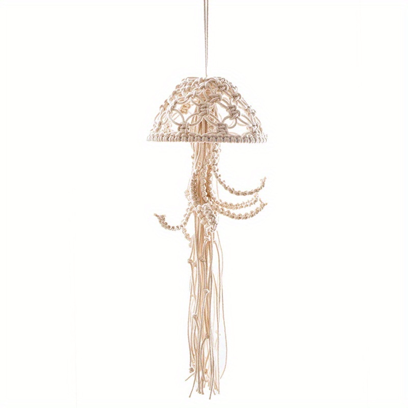 Handmade Nordic Cotton Rope Jellyfish Tapestry for Home Decor - Soft and Durable Hanging for Living Room and Bedroom